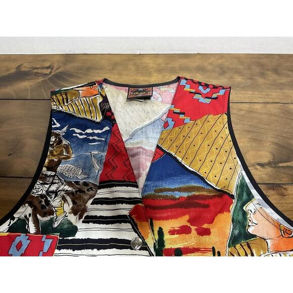 Vintage Circle T Cowboy Western Vest Size Large - Picture 4 of 13